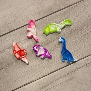 🍕 Dinosaur mini pop it fidget toy bundle🧁🍋🌷☃️🦋🐯🐠🍬🍿